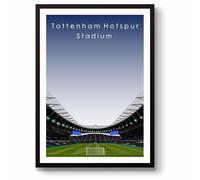 GroundDesigns TOTTENHAM HOTSPUR STADIUM Football Gift Unframed A3 Art Print SPURS