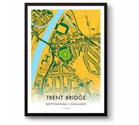 GroundDesigns TRENT BRIDGE CRICKET GROUND Notts Test Match Stadium Map