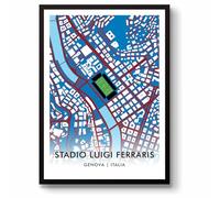 GroundDesigns U.C. SAMPDORIA Stadio Luigi Ferraris Stadium Map