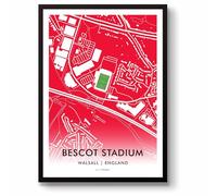GroundDesigns WALSALL FC Bescot Stadium Map