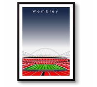 GroundDesigns WEMBLEY STADIUM England 3 Lions Wall Art