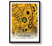 GroundDesigns WOLVERHAMPTON WANDERERS Molineux Wolves FC Stadium Map