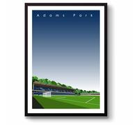 GroundDesigns WYCOMBE WANDERERS FC Football Gift ADAMS PARK Stadium Art Unframed A3 Print