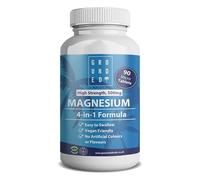 Grounded 500mg 4-in-1 Magnesium Micro Tablets with Magnesium Oxide, Chelate, Citrate & Glycinate - x90 Easy-to-Swallow, Vegan Supplement - Supports Sleep, Energy, Muscle Health & Relaxation, UK Made
