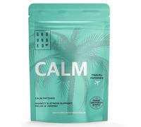 Grounded Calm Travel Patches | 11 Premium Ingredients | Relax, Unwind, De-Stress | Perfect for Flying | Plant Based Calming Formula | x30 Vegan Friendly Patches | UK Made