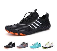 Grounded Footwear for Men,Grounded Footwear for Women,Grounded Shoes Freedom,Comfortable Lightweight Non-Slip Barefoot Shoes. (Black,6Women/4Men)