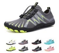 Grounded Footwear for Women Men Neuropathy, Hikes Barefoot Shoes Orthopedic, Slip on Lightweight Grounded Footwear (A35-Gray, Adult, Men, 4.5, Numeric, UK Footwear Size System, Medium)