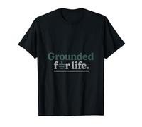 Grounded For Life Electrician Graphic Green White T-Shirt