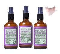 Grounded Labs Beef Tallow Sunscreen Spray, Grounded Labs Sunscreen Spray, Dayglow Blocker Sunscreens, With Zinc Oxide & Coconut Oil, Non-Greasy Fragrance-Free Formula All Skin Types (3)