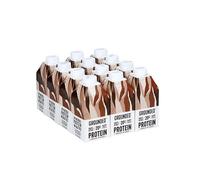 GROUNDED Vegan Chocolate Protein Shakes (12 x 490ml) - 20g Of Vegan Protein Per Shake Bottle, Dairy & Gluten Free Protein Shake With Pea & Sunflower Protein - 100% Recycle Ready Packaging