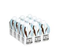 GROUNDED Vegan Mint Chocolate Protein Shakes (12 x 490ml) - 20g Of Vegan Protein Per Shake Bottle, Dairy & Gluten Free Protein Shake With Pea & Sunflower Protein - 100% Recycle Ready Packaging