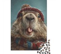 Groundhog 1000 Piece Eco-Friendly Shaggy Groundhog Puzzle Adult Hobbyists Portable Mind Decompression Fun Entertainment 70x50cm/1000pcs
