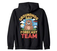 Groundhog Day Forecast Team Weather Fun Zip Hoodie