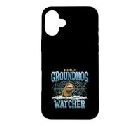 Groundhog Day Funny Spring Prediction Weather Forecast Case for iPhone 16 Plus