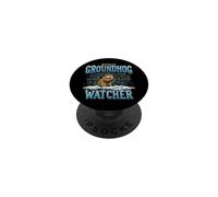 Groundhog Day Funny Spring Prediction Weather Forecast PopSockets Adhesive PopGrip