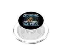 Groundhog Day Funny Spring Prediction Weather Forecast PopSockets PopGrip for MagSafe