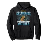 Groundhog Day Funny Spring Prediction Weather Forecast Pullover Hoodie