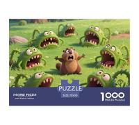 Groundhog Flytrap Wooden Jigsaw Puzzle Waterproof 1000 Piece Puzzles for Adults Challenging And Brainteasing Educational Games