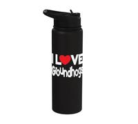 Groundhog Lover - I Love Groundhogs - Groundhog Day Stainless Steel Insulated Water Bottle