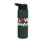 Groundhog Lover - I Love Groundhogs - Groundhog Day Stainless Steel Insulated Water Bottle