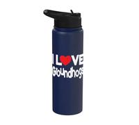 Groundhog Lover - I Love Groundhogs - Groundhog Day Stainless Steel Insulated Water Bottle