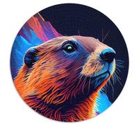Groundhog Marmot Jigsaws 1000 Pieces for Adults Cardboard Jigsaw Educational Activity for Cognitive Skills Cognitive Skill Improvement 67.5x67.5cm