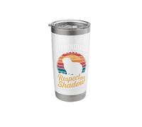 Groundhog Meteorology Respect Shadow Retro Sunset Funny Stainless Steel Insulated Tumbler