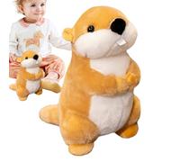 Groundhog Plush Friend - Simulation Toy, Wooden Stuffed Animal Companion | Plush Toy Plush Toy Plush Drawing Plush Toy Educational Hug for Children