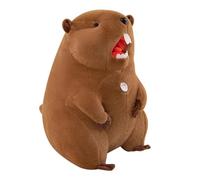 Groundhog Plush Toy, Cute Brown Groundhog Stuffed animal, Cuddly Toy Marmot that lets out a shriek, Lifelike Woodchuck Stuffed Animal With Big Front Teeth Animated Toy Doll, Gift for kids (30cm)