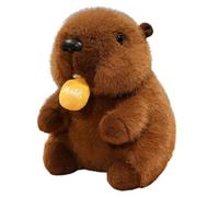 Groundhog Plush Toy, Groundhog Stuffed animal, Lifelike Marmot Stuffed Animal With Big Front Teeth Animated Toy Doll, Beaver Soft Toy, Cute Woodchuck for Kids Girls Boys Home Decor (Brown-D,45cm)