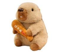 Groundhog Plush Toy, Groundhog Stuffed animal, Lifelike Marmot Stuffed Animal With Big Front Teeth Animated Toy Doll, Beaver Soft Toy, Cute Woodchuck for Kids Girls Boys Home Decor (Khaki-C,26cm)