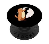 Groundhog Shadow Dinosaur Funny Puppet Happy Groundhog Day PopSockets Adhesive PopGrip
