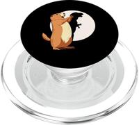 Groundhog Shadow Dinosaur Funny Puppet Happy Groundhog Day PopSockets PopGrip for MagSafe