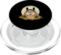 Groundhog Shadow Funny Puppet Happy Groundhog Day PopSockets PopGrip for MagSafe