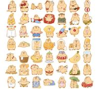Groundhog Stickers 50Pcs Cute Stickers for Teens Boys Girls Waterproof Vinyl Animal Sticker for Water Bottles Laptop Phone Skateboard Car Luggage