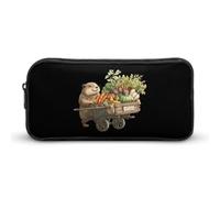 Groundhog Vegetables Pencil Case Cute Pen Pouch Cosmetic Bag Pecil Box Organizer for Travel Office
