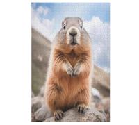 Groundhog Wooden Jigsaw Puzzles, Quezzle - 1000 Piece Puzzle Board Game, Best Gift for Adults And Kids, Family Game, （78×53cm）