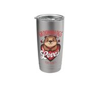 Groundhogs Loves Poke Bowls Groundhog Lover Stainless Steel Insulated Tumbler