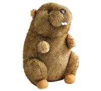 Groundhogs Plush Toy, 25cm Simulation Groundhogs Stuffed Animal, Emotional Healing, Cute Realistic Stuffed Animal Doll For Kids Boys Toddler Birthday Christmas Valentines