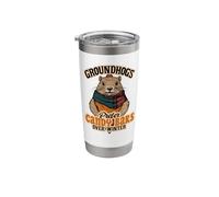 Groundhogs Prefer Candy Bar Over Winter Funny Groundhog Day Stainless Steel Insulated Tumbler