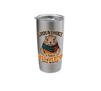 Groundhogs Prefer Less Winter Over Winter Fun Stainless Steel Insulated Tumbler