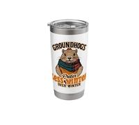 Groundhogs Prefer Less Winter Over Winter Fun Stainless Steel Insulated Tumbler
