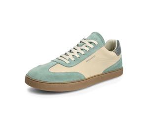 GROUNDIES Women's Panama and Panama XT Barefoot Shoes Lightweight Flexible Zero Drop Wide Toe, Beige/Sage Green, 9 UK