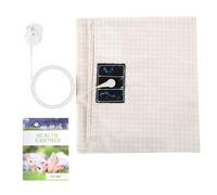 Grounding Bed Sheet, 99x203cm Earthing Mat for Improved Sleep and Stress Relief, Conductive Sheet with UK Plug, Wellness Mat for Home Use