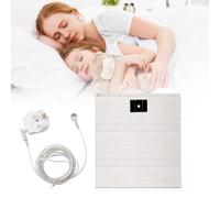 Grounding Bed Sheet, Earthing Sheet UK with 10% Silver Fiber & 90% Organic Cotton, Conductive Fitted Grounding Mat with UK Plug, Earthing Bed Sheet for Better Sleep Pain Relief (68×132cm)