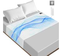 Grounding Bed Sheet, Grounding Mat Earthing UK with 10% Silver Fiber & 90% Organic Cotton for Improved Sleep Pain Relief and Healthy Earth Energy Mat (99X203cm)