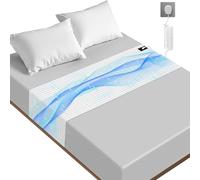 Grounding Bed Sheet, Grounding Mat Earthing UK with 10% Silver Fiber & 90% Organic Cotton for Improved Sleep Pain Relief and Healthy Earth Energy Mat (68x132cm)