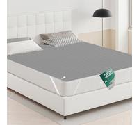 Grounding Bed Sheet, Grounding Mat Earthing UK with 10% Silver Fiber & 90% Organic Cotton, Natural Wellness and Healthy Earth Energy Mat (150x200cm Gray)