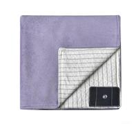 Grounding Blanket With Conductive Silver Fiber, 100x150cm For Earthing Sheet For Bed And Couch, Includes Grounding Cord, White(Purple)