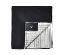 Grounding Blanket With Conductive Silver Fiber, 100x150cm For Earthing Sheet For Bed And Couch, Includes Grounding Cord, White(Black)